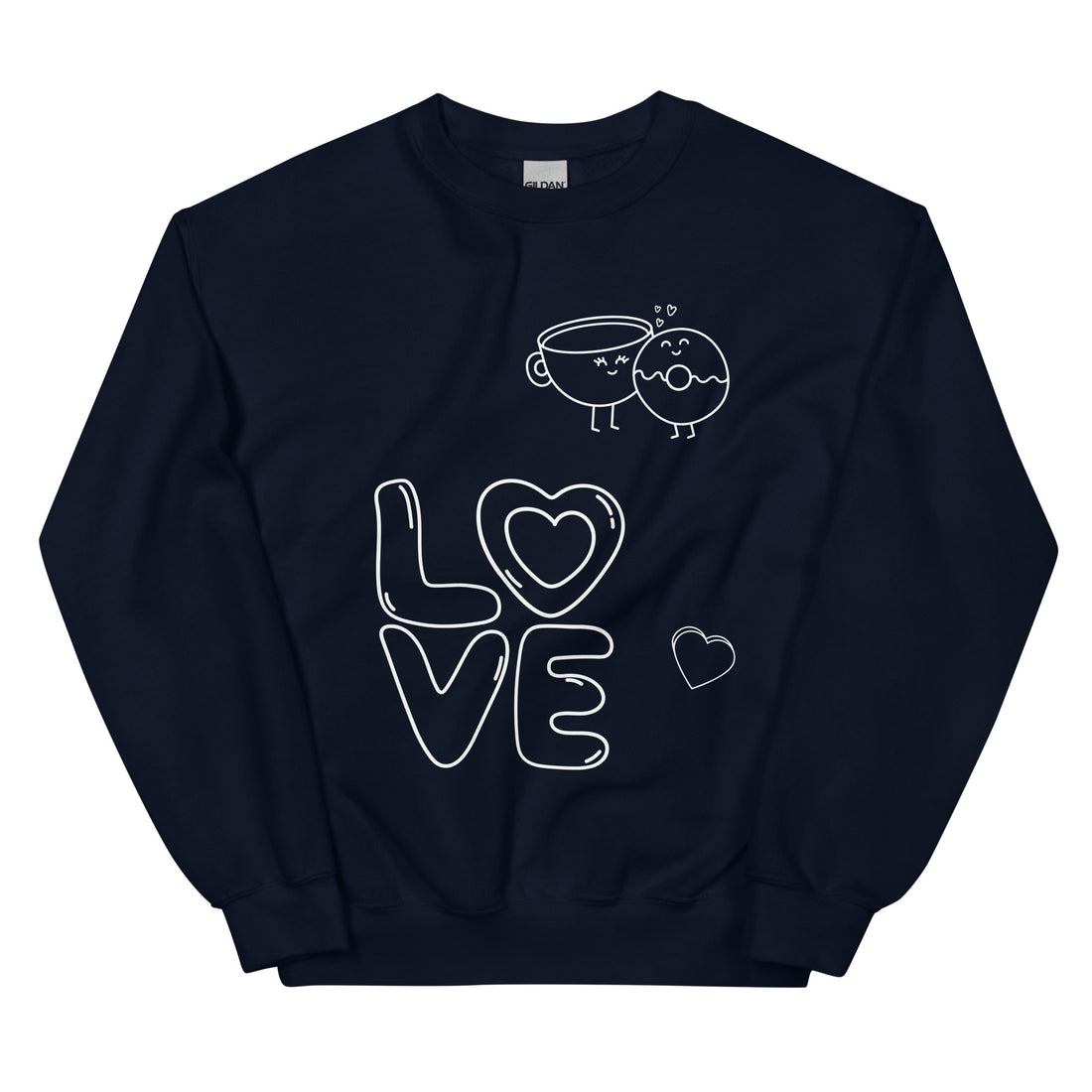Love on Black Unisex Jumper