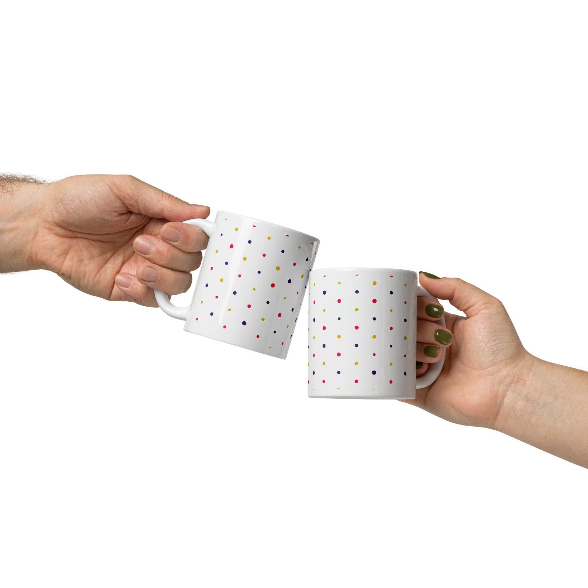 Sprinkle on White glossy mug