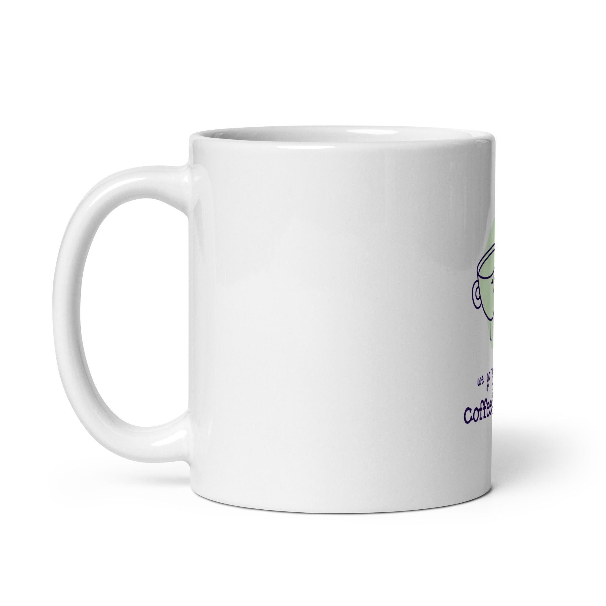 Coffee 201 White glossy mug