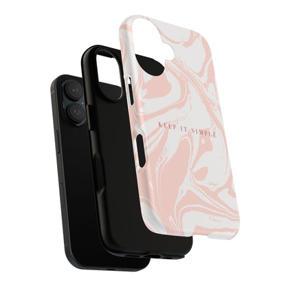 Simple Pink Marble Tough Case
