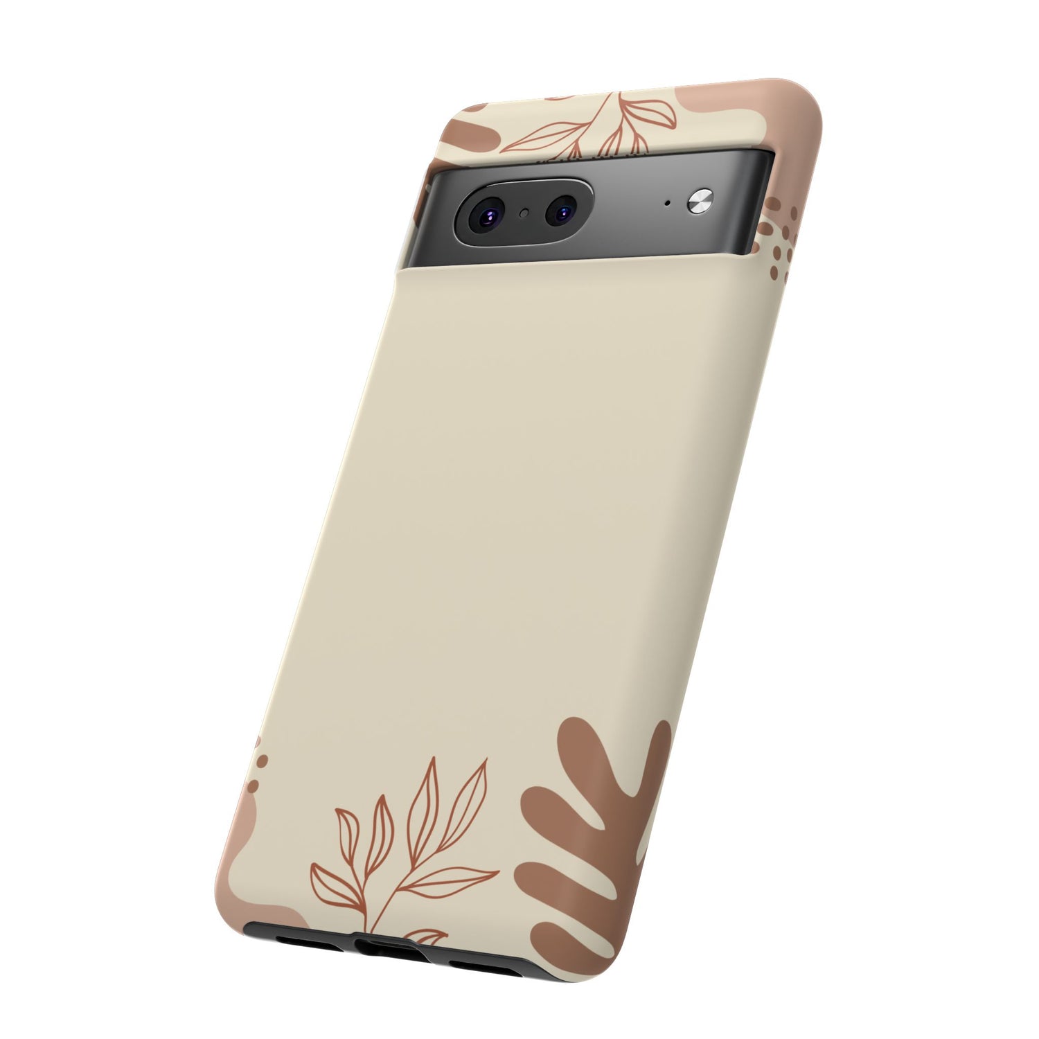 Floral Beige Tough Phone Case