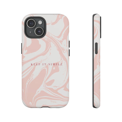 Simple Pink Marble Tough Case