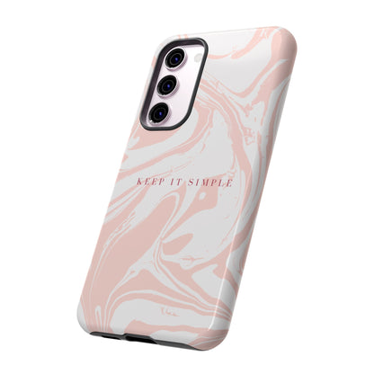 Simple Pink Marble Tough Case