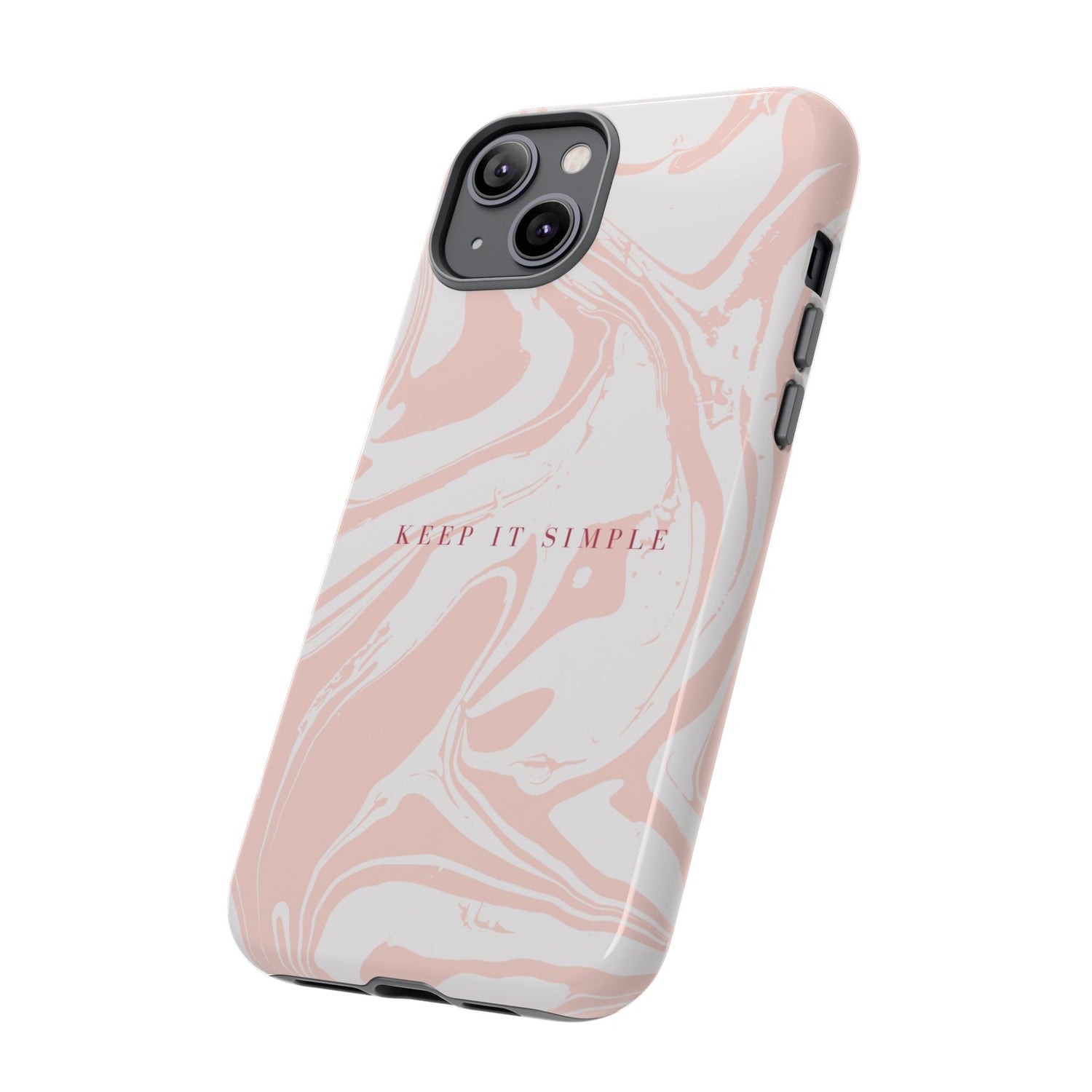 Simple Pink Marble Tough Case