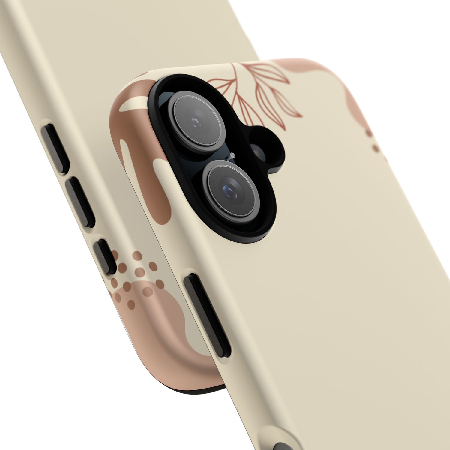 Floral Beige Tough Phone Case