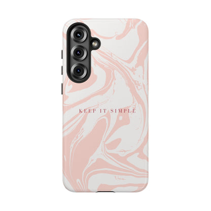 Simple Pink Marble Tough Case