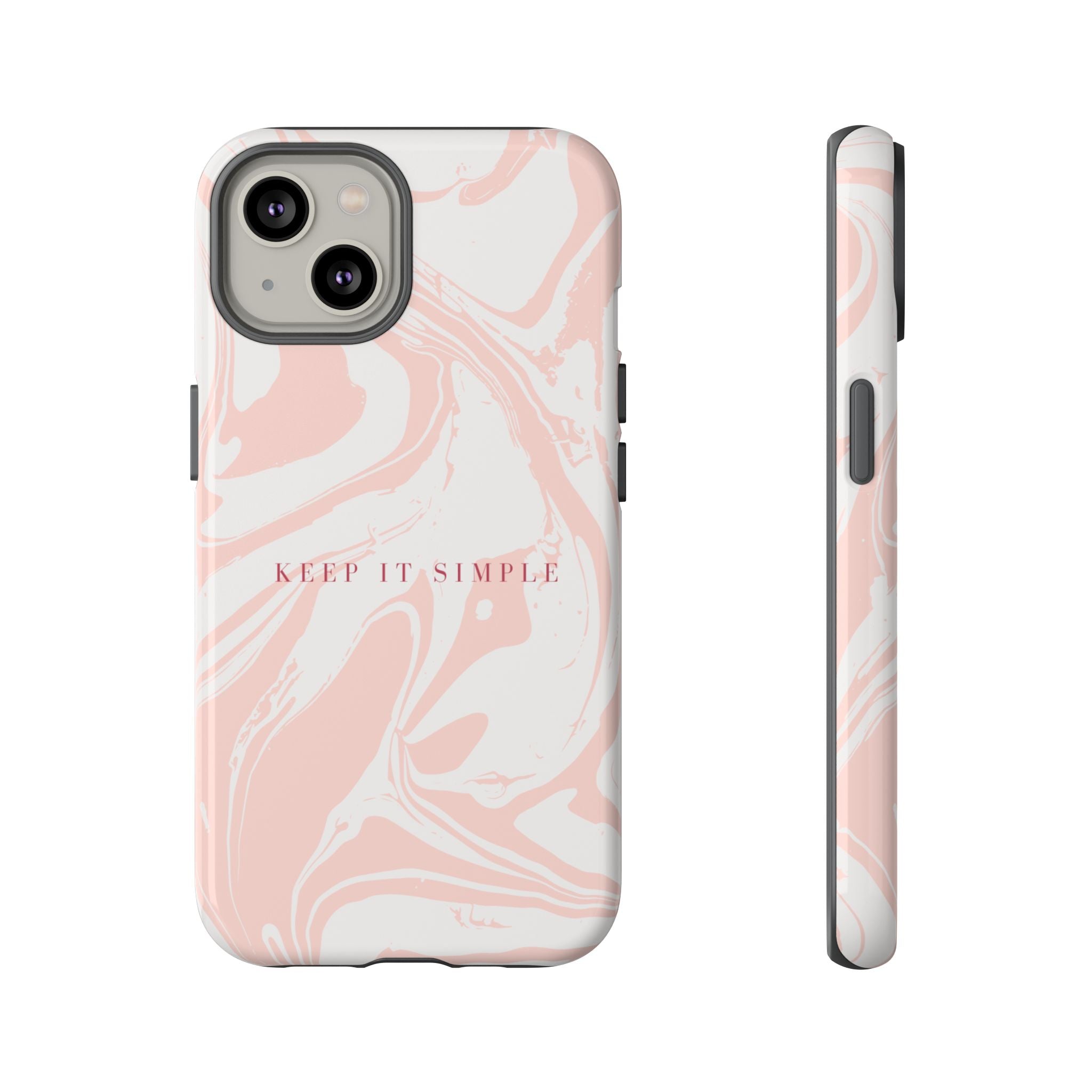 Simple Pink Marble Tough Case