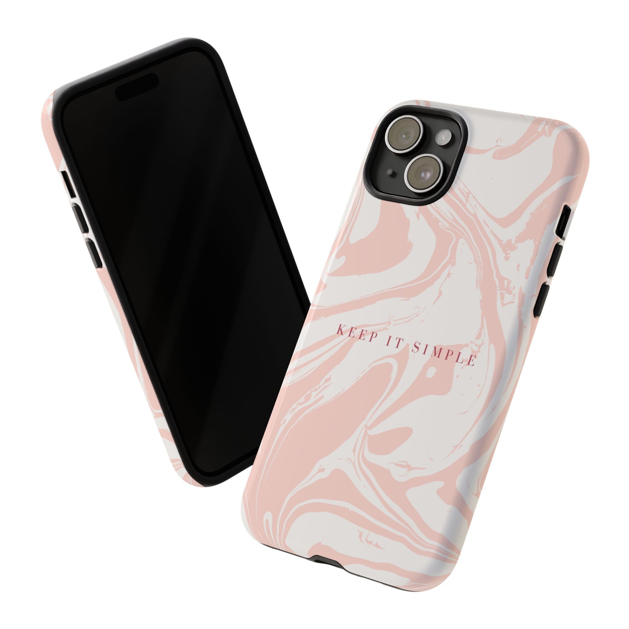 Simple Pink Marble Tough Case