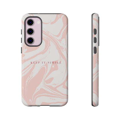 Simple Pink Marble Tough Case