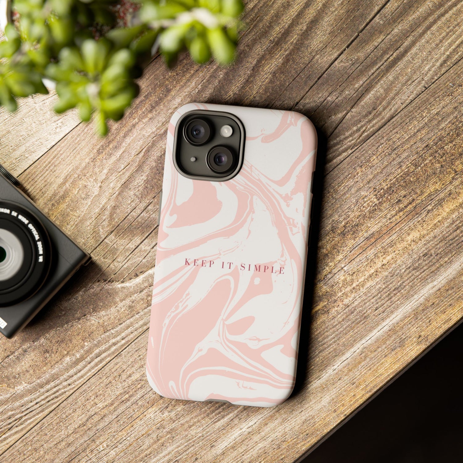 Simple Pink Marble Tough Case