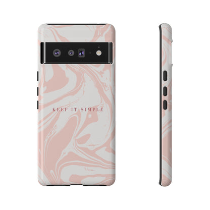 Simple Pink Marble Tough Case