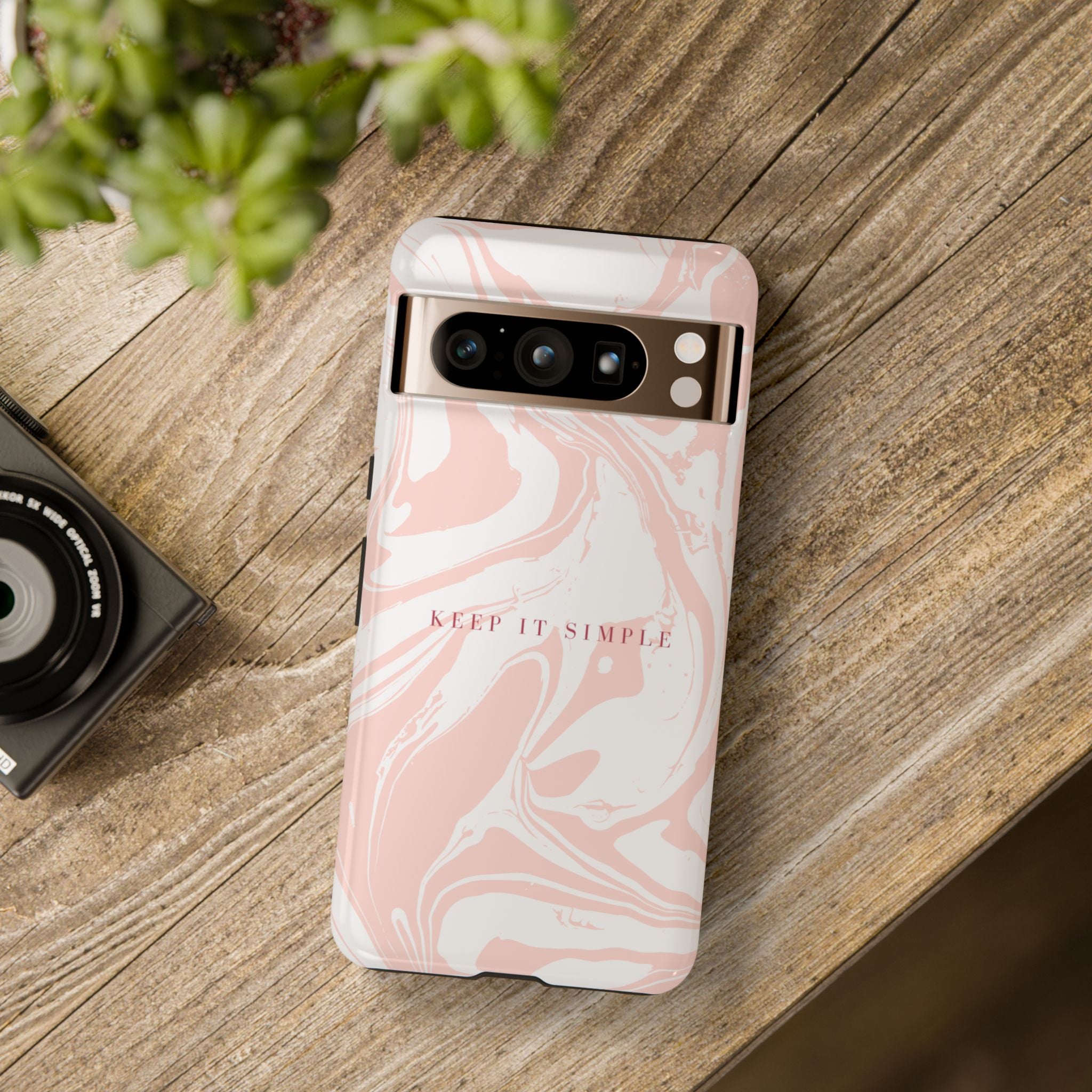 Simple Pink Marble Tough Case