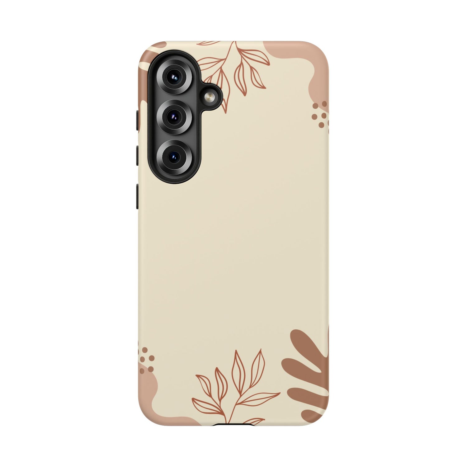 Floral Beige Tough Phone Case