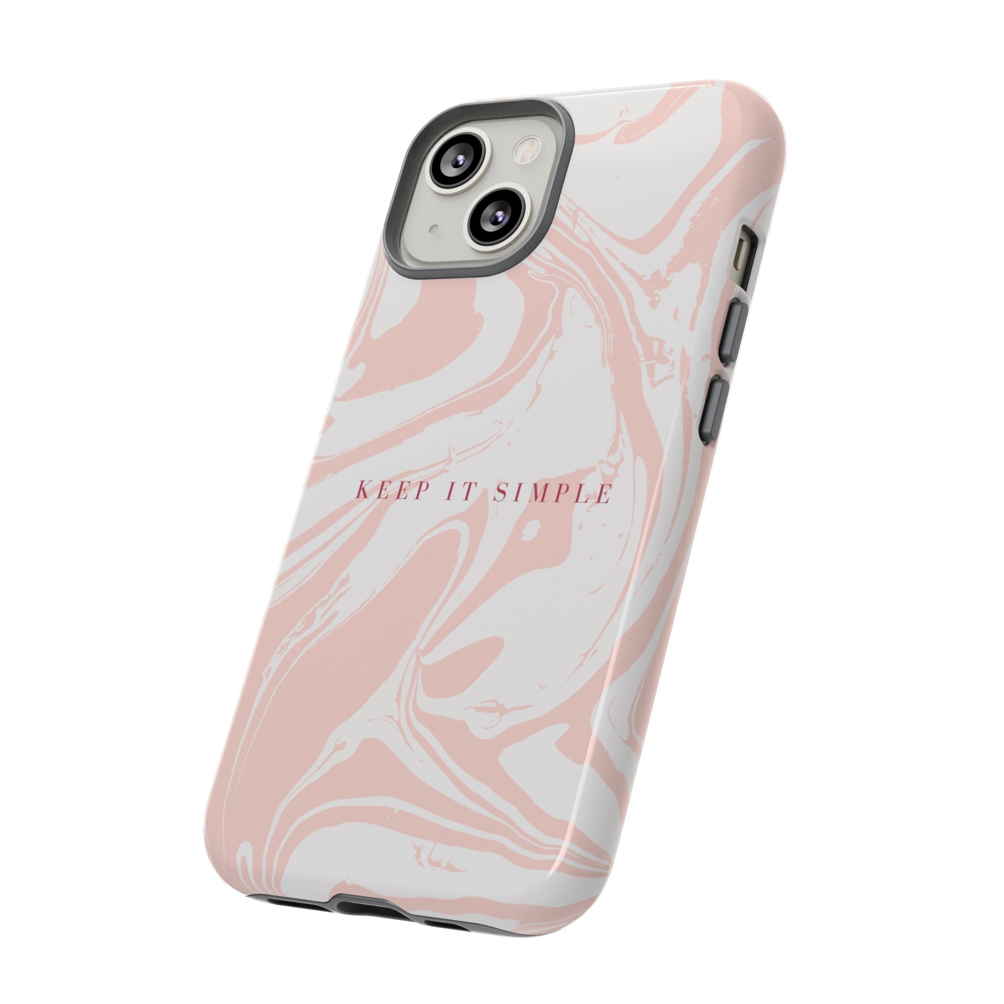 Simple Pink Marble Tough Case