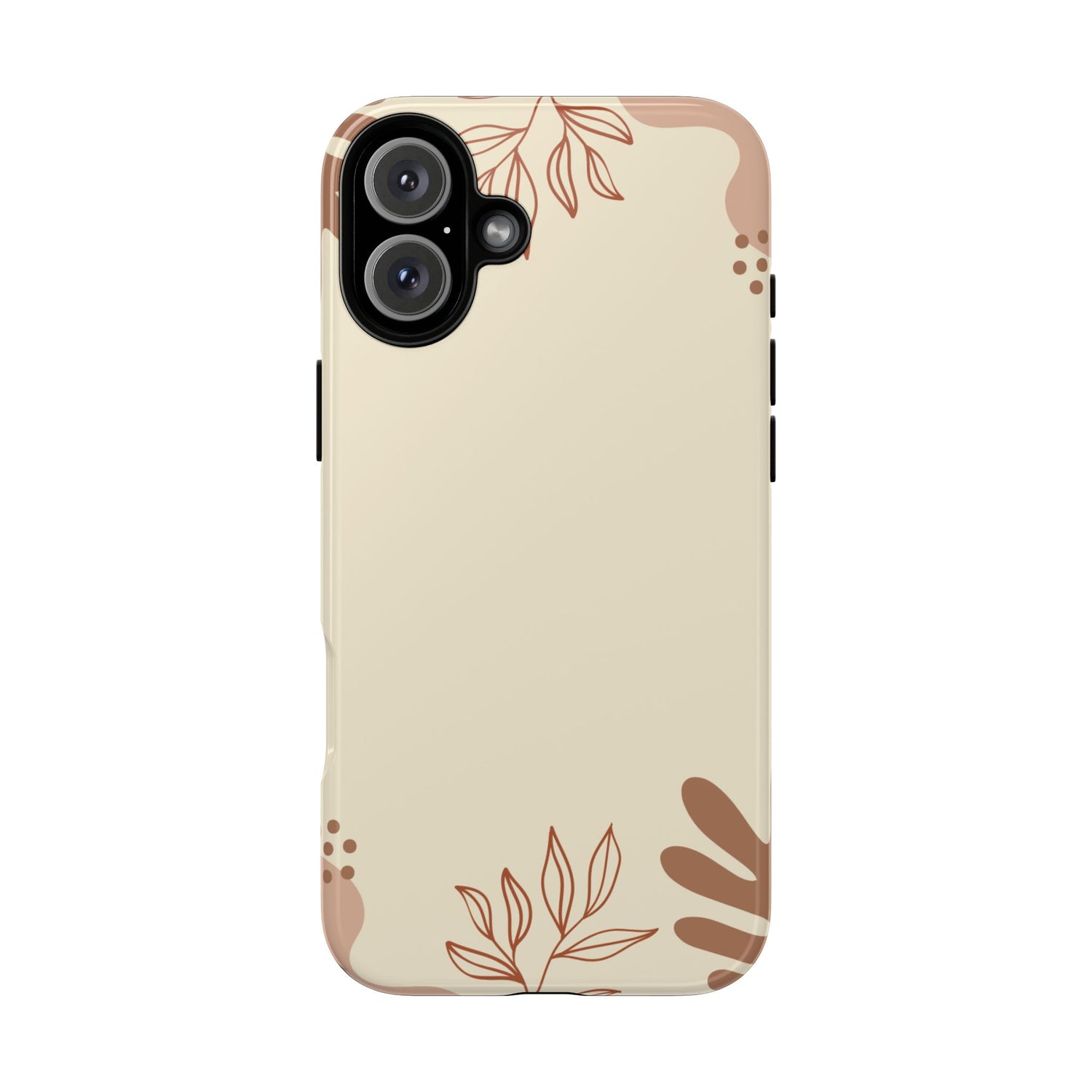 Floral Beige Tough Phone Case