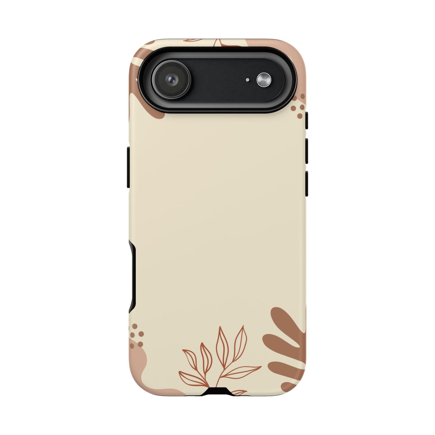 Floral Beige Tough Phone Case
