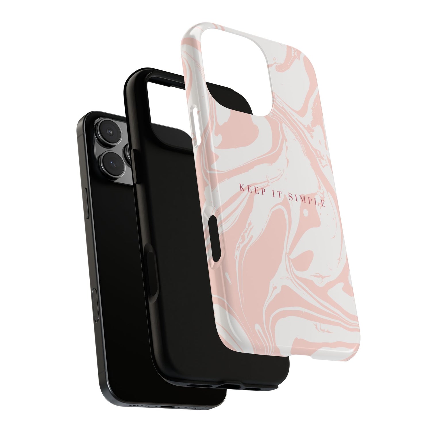 Simple Pink Marble Tough Case