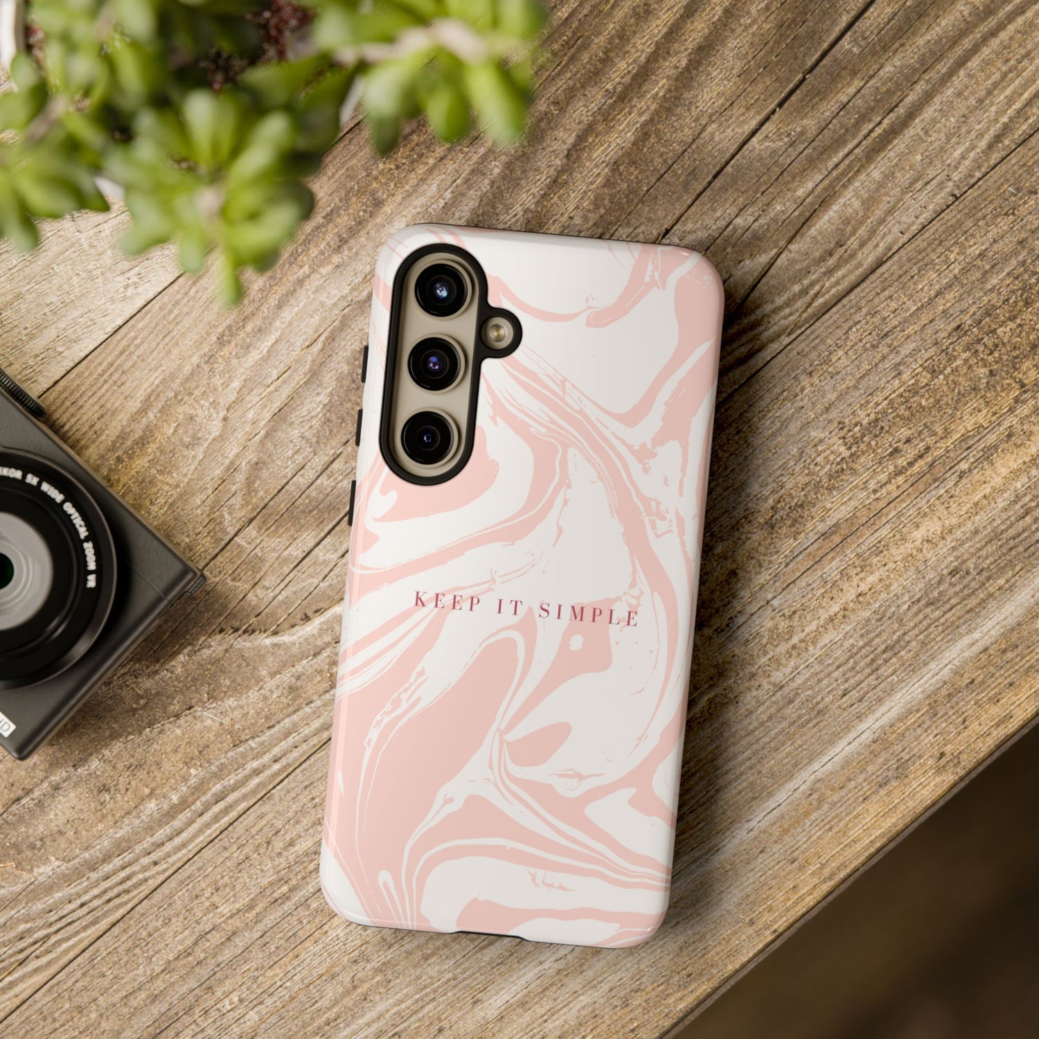 Simple Pink Marble Tough Case