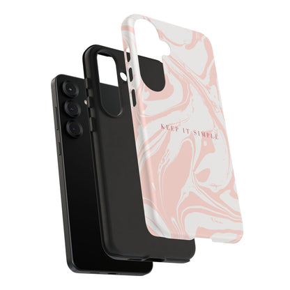 Simple Pink Marble Tough Case