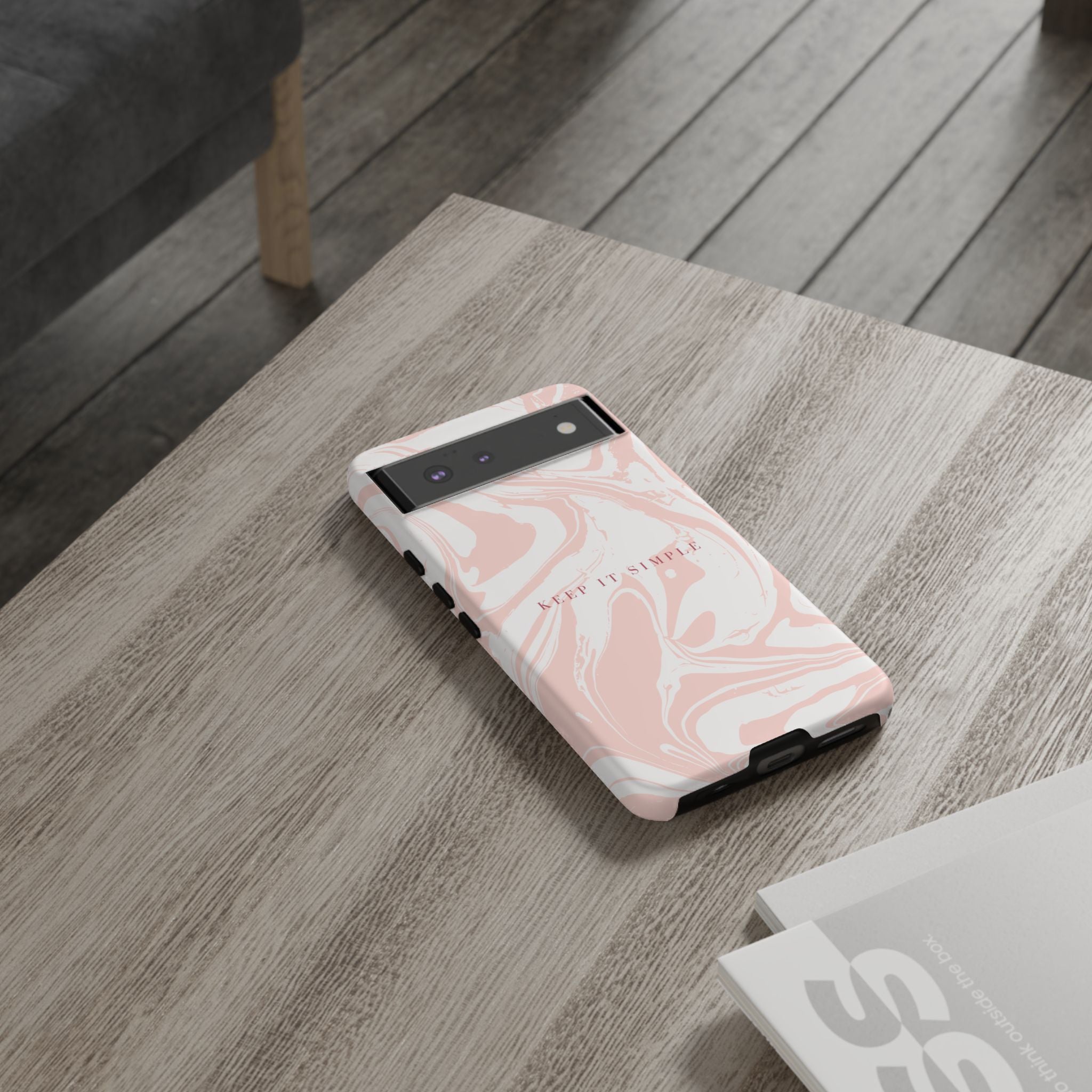 Simple Pink Marble Tough Case
