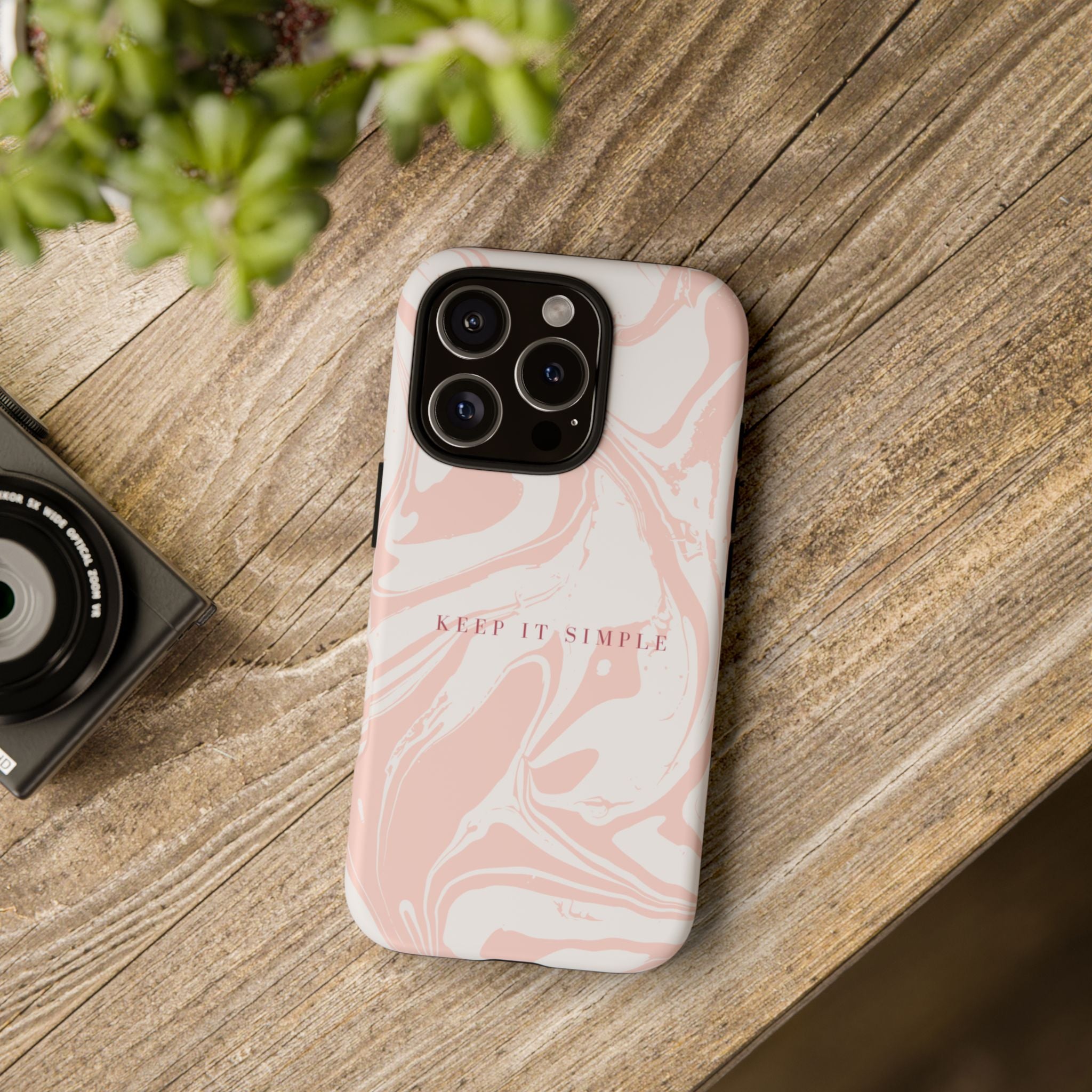 Simple Pink Marble Tough Case