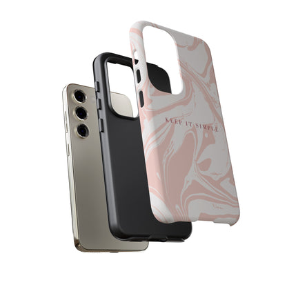 Simple Pink Marble Tough Case