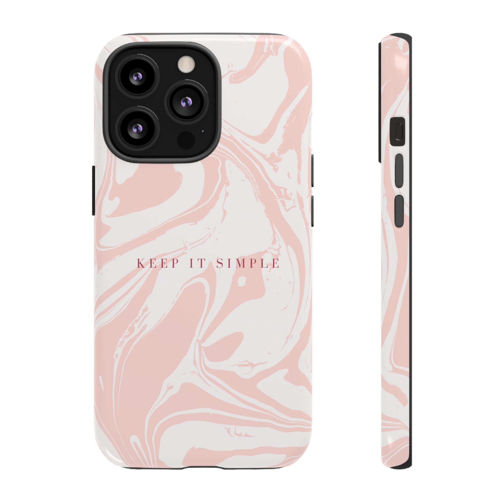 Simple Pink Marble Tough Case