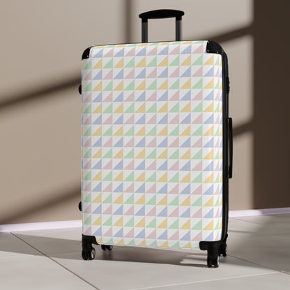 Geometric Pattern Suitcase