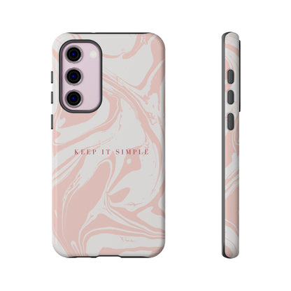 Simple Pink Marble Tough Case