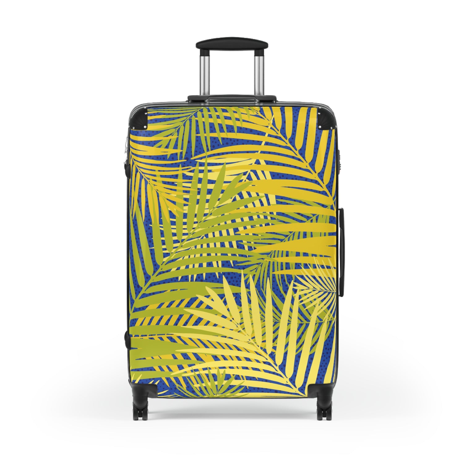 Suitcase with Palm Leaf Prints