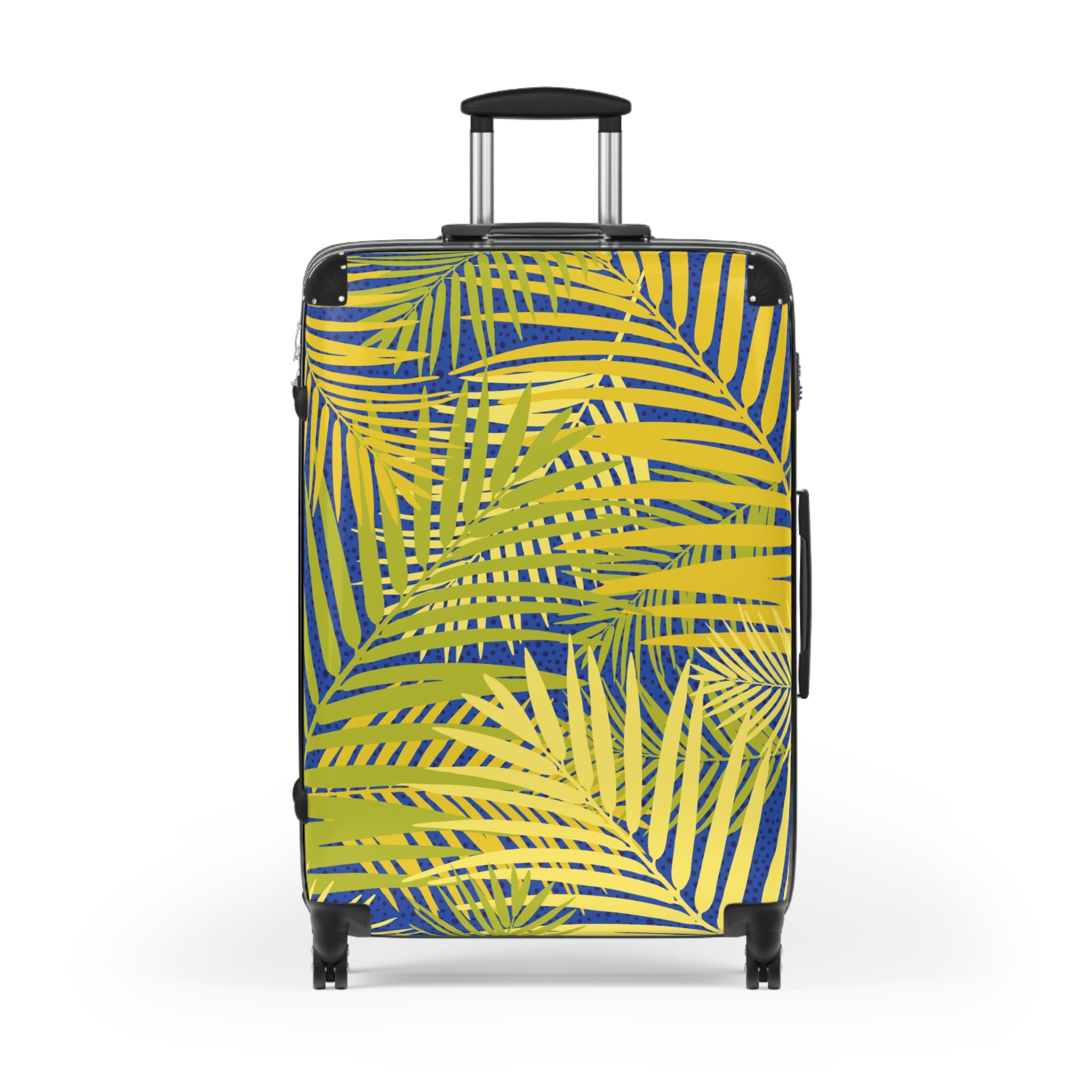 Suitcase with Palm Leaf Prints