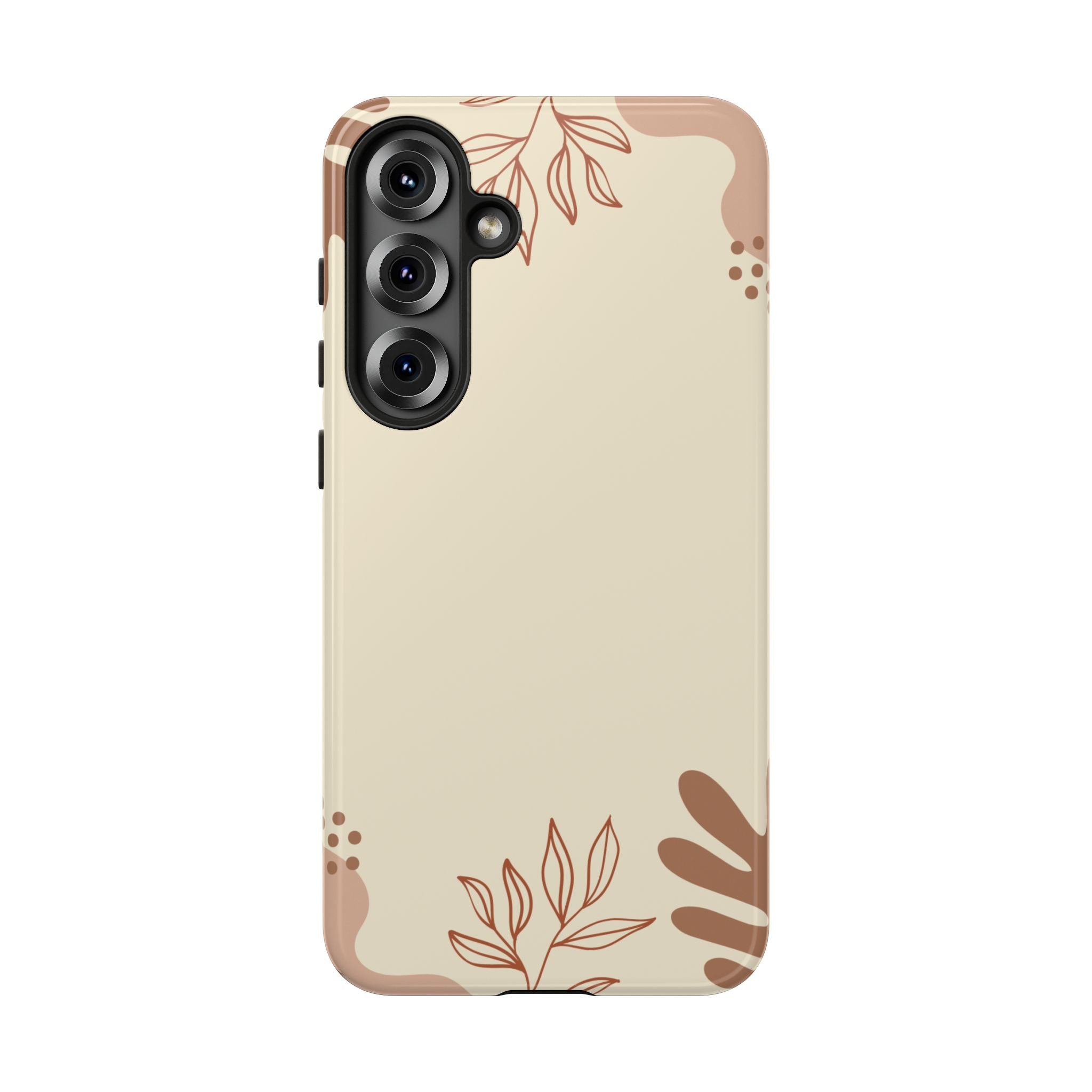 Floral Beige Tough Phone Case