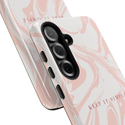 Simple Pink Marble Tough Case