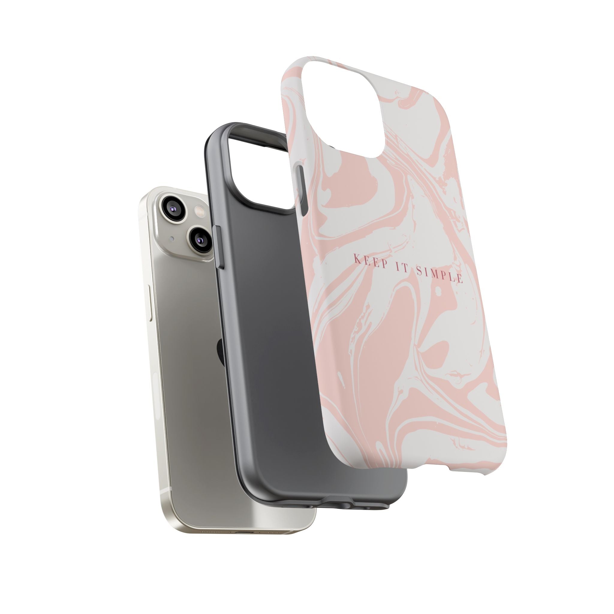 Simple Pink Marble Tough Case