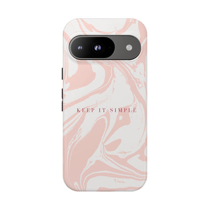 Simple Pink Marble Tough Case