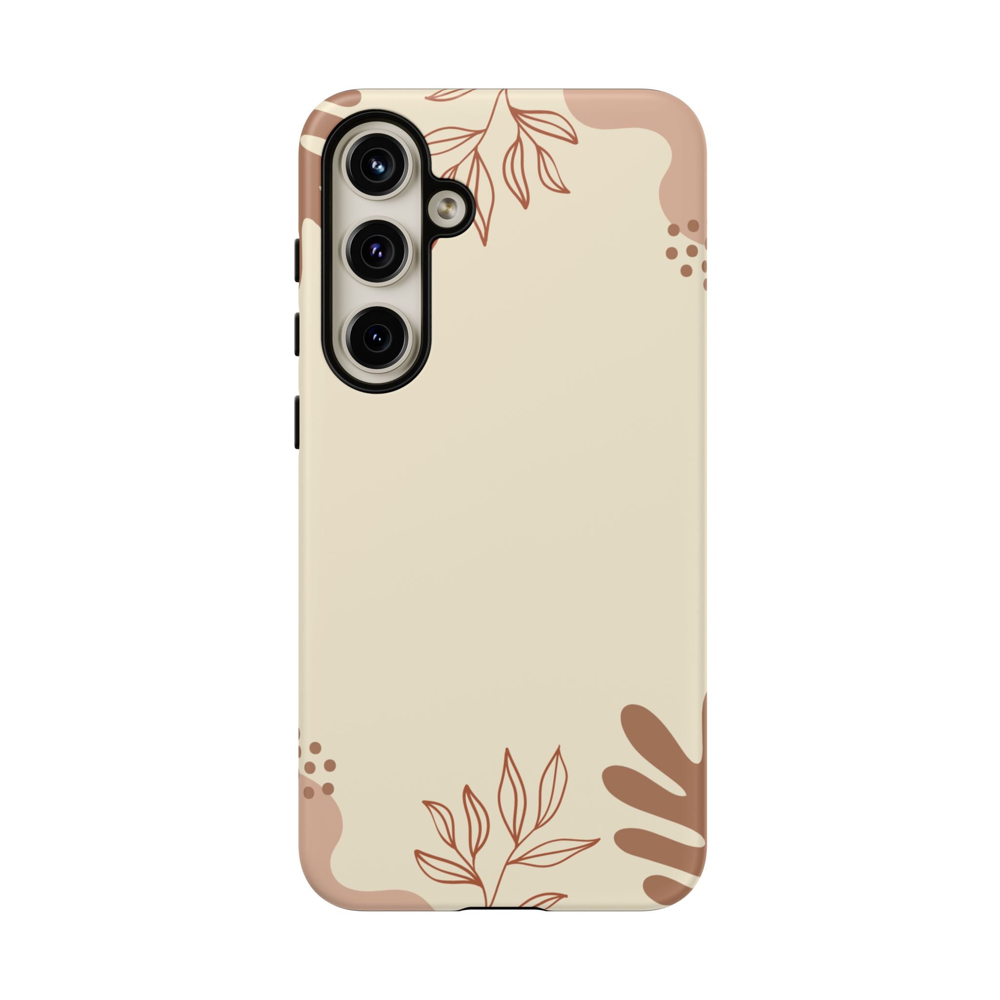 Floral Beige Tough Phone Case