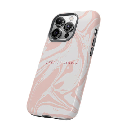 Simple Pink Marble Tough Case