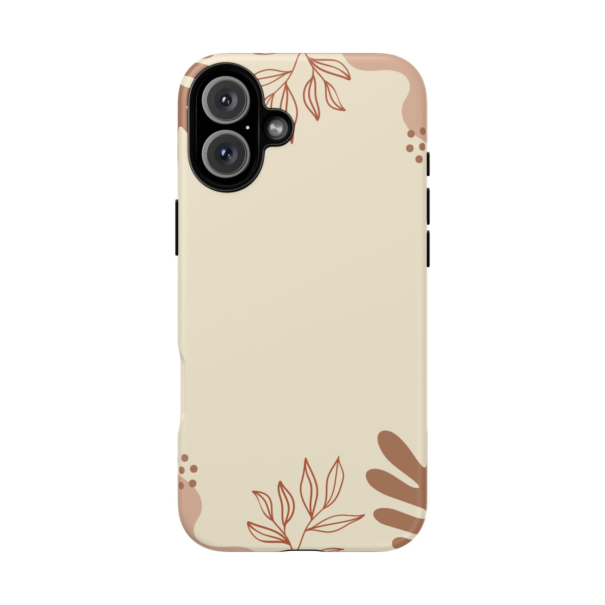 Floral Beige Tough Phone Case