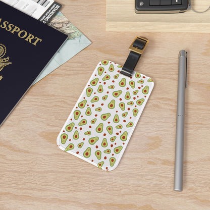 Avocado Print Luggage Tag