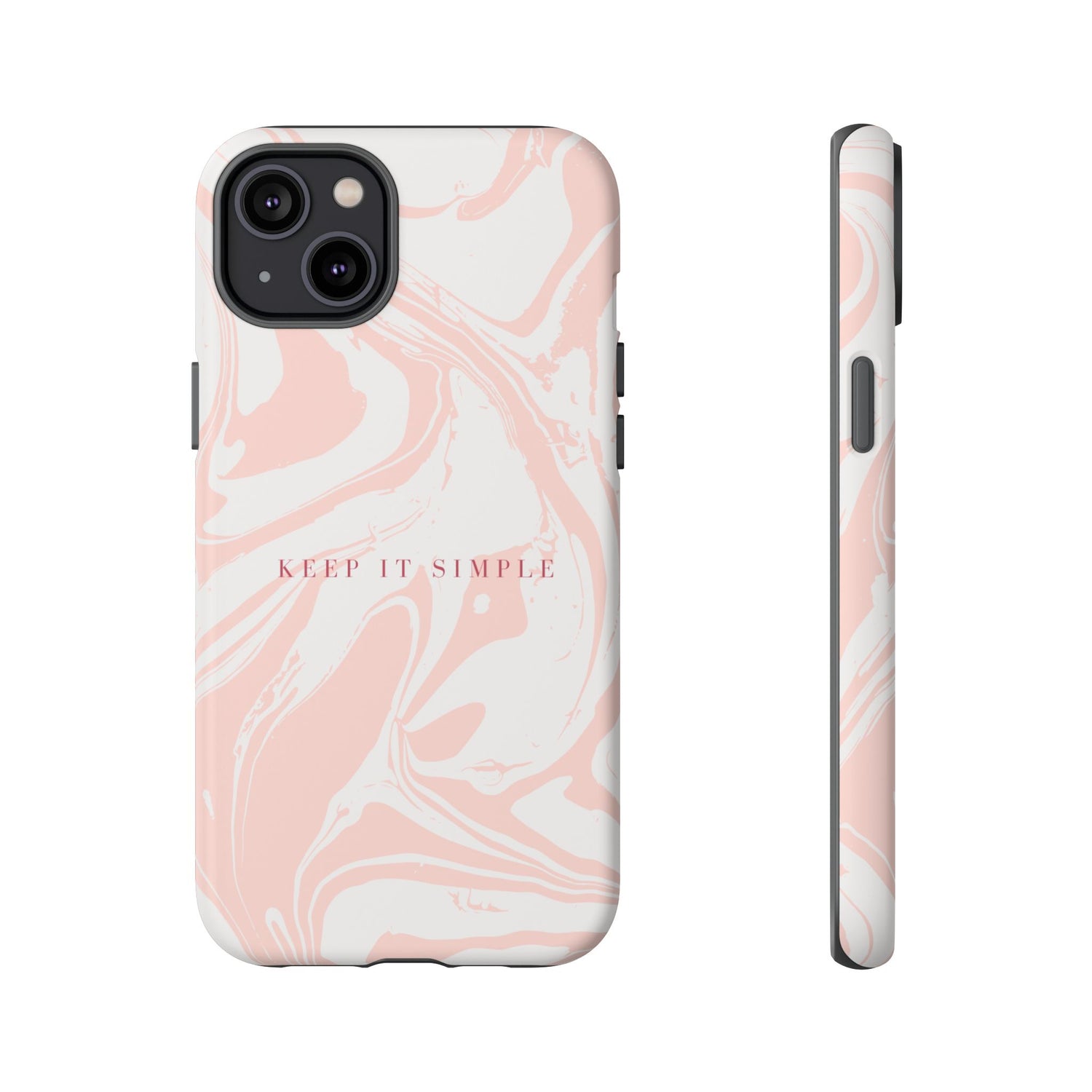 Simple Pink Marble Tough Case