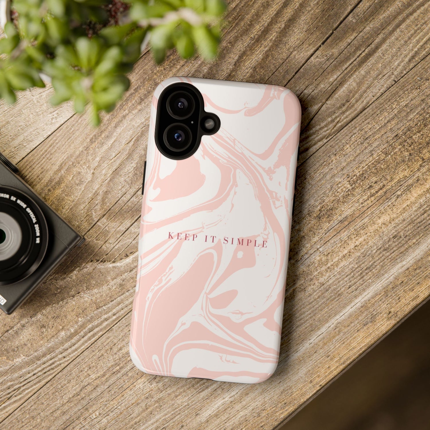 Simple Pink Marble Tough Case