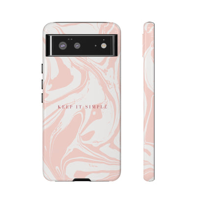 Simple Pink Marble Tough Case