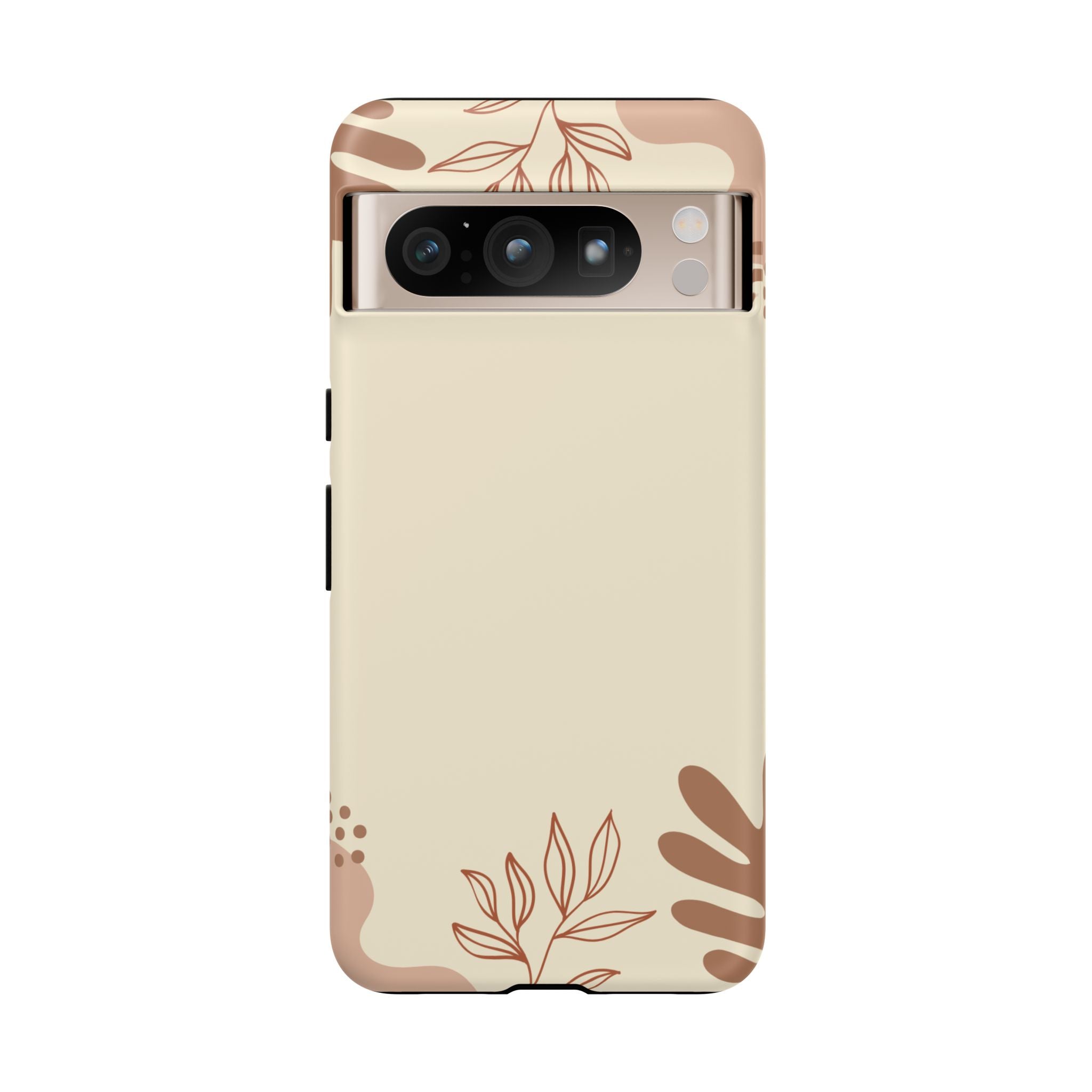 Floral Beige Tough Phone Case
