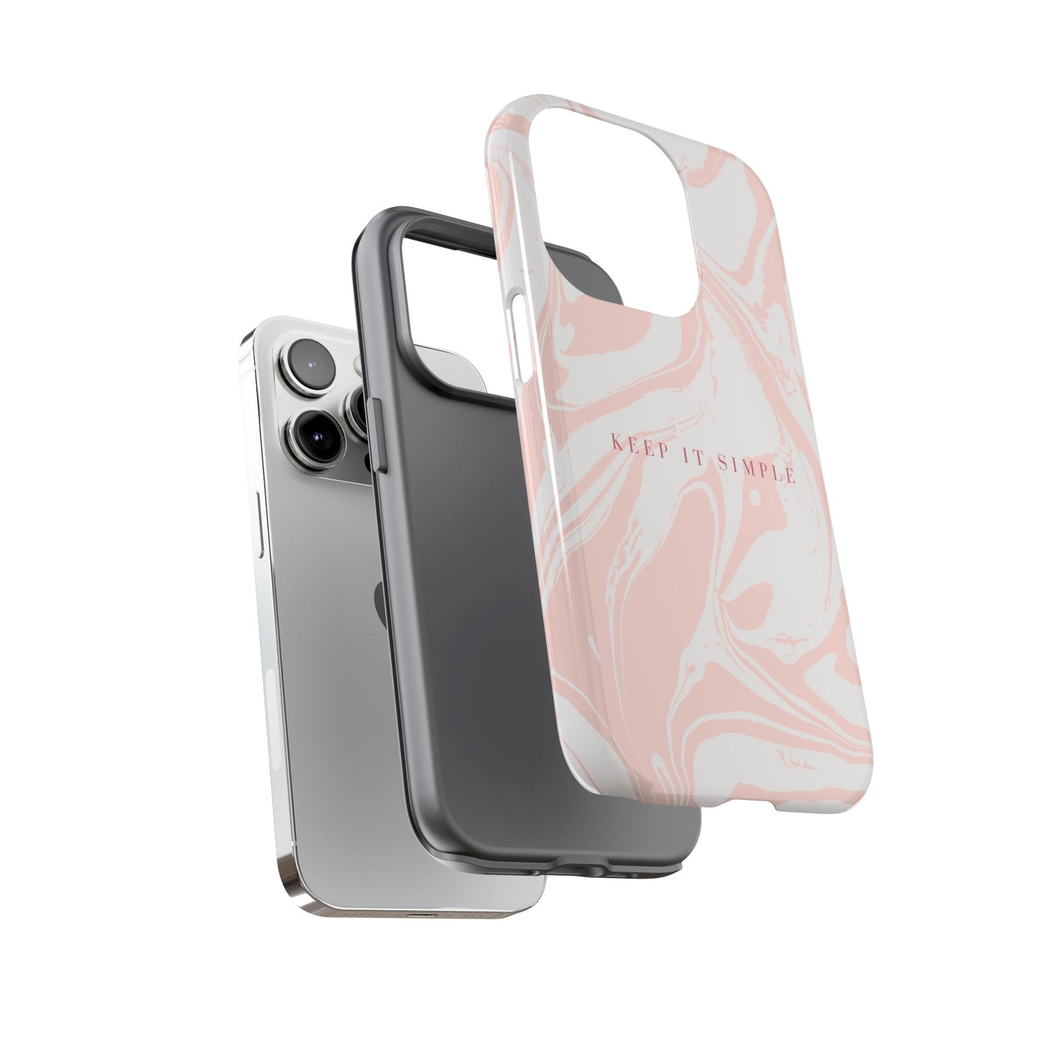 Simple Pink Marble Tough Case