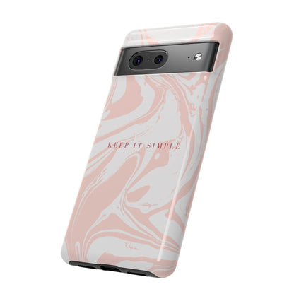 Simple Pink Marble Tough Case