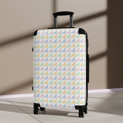 Geometric Pattern Suitcase