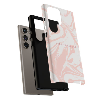Simple Pink Marble Tough Case