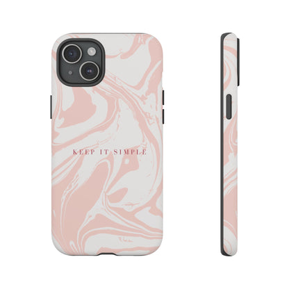 Simple Pink Marble Tough Case