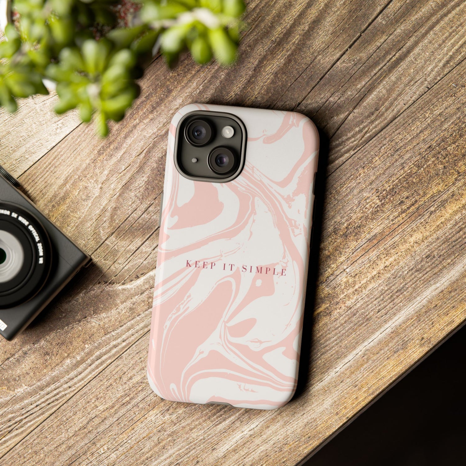 Simple Pink Marble Tough Case