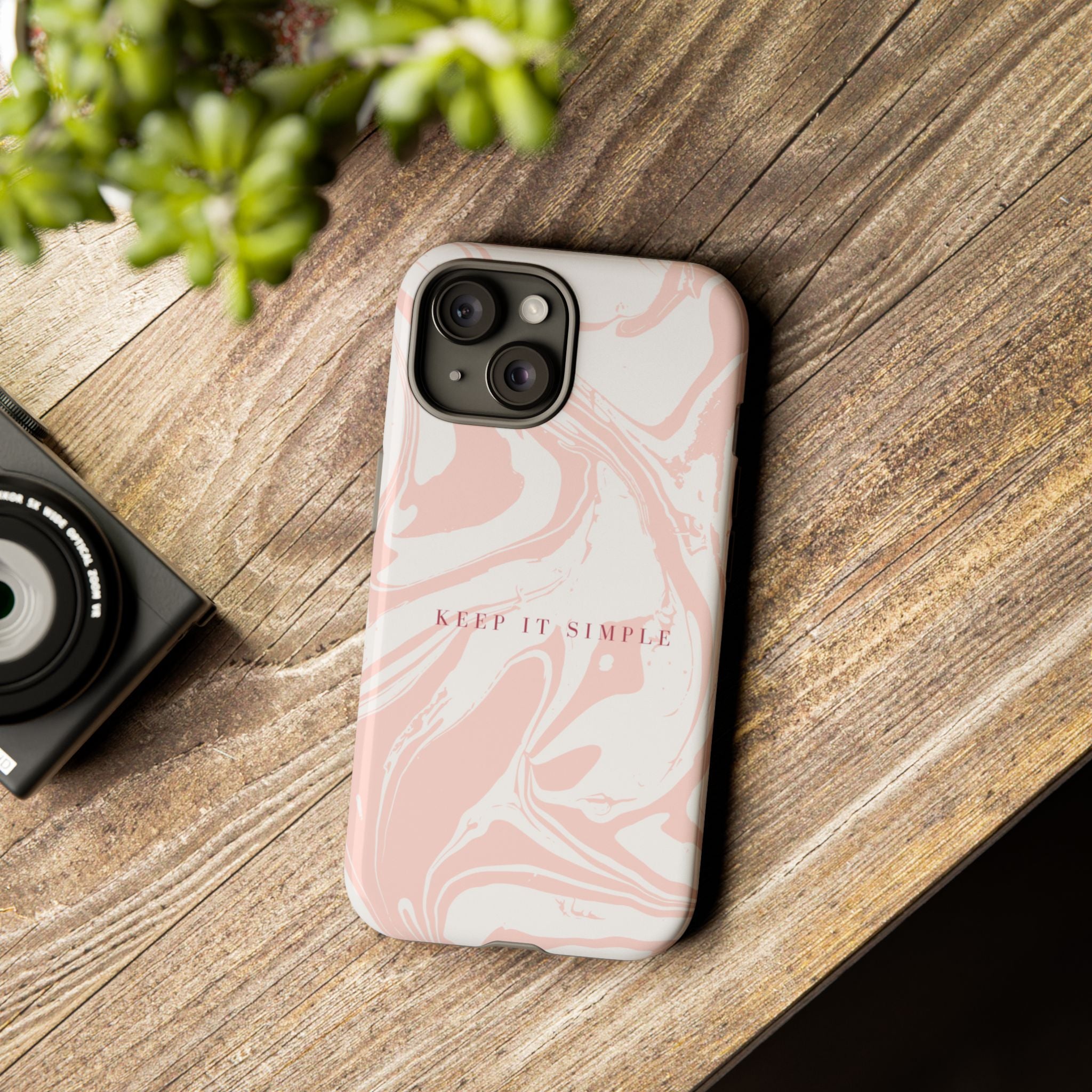 Simple Pink Marble Tough Case